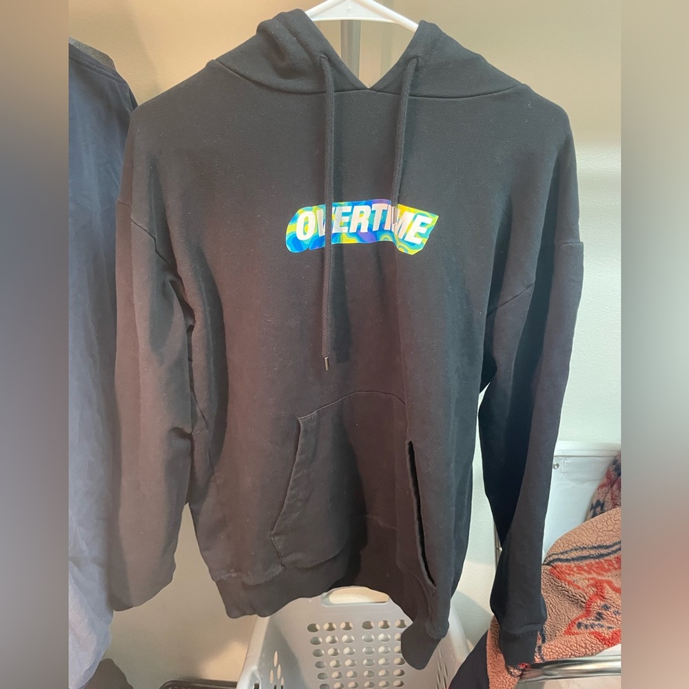 OVERTIME MENS HOODIE MEDIUM WORN ONCE AMAZING CONDITION